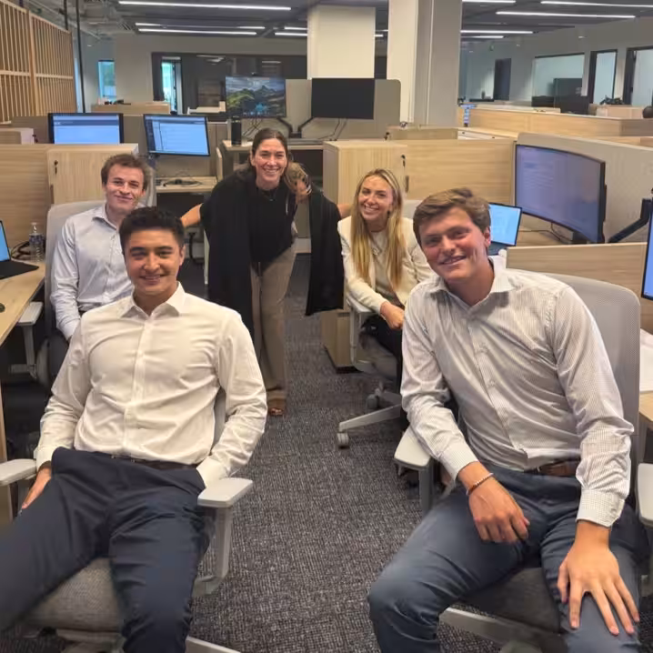 2026 Speed Bay interns together in the Denver office